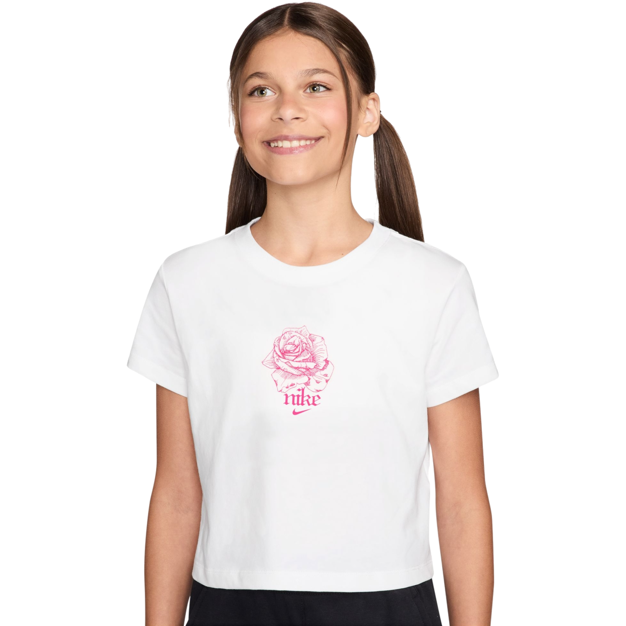 Nike Sportswear Valentine's Cropped Big Girls' Tee